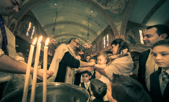 Kyriaki’s Christening.  The Beauty of Light and Family at Saint Paul Greek Church in Hempstead, NY.