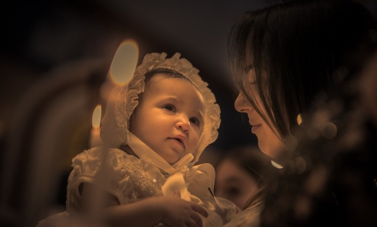 Zoe Sophia’s Christening.  Return to Innocence at Saint Nicholas, Flushing, New York.