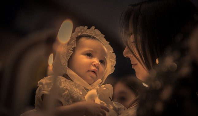 Zoe Sophia’s Christening.  Return to Innocence at Saint Nicholas, Flushing, New York.